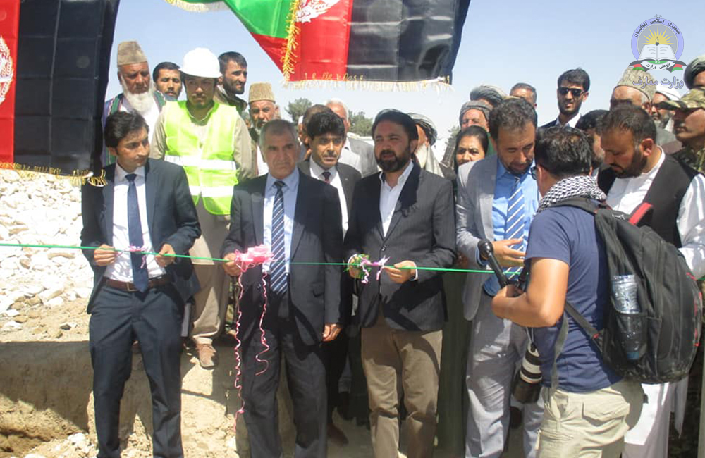 سنگ تهداب تعمیر جدید لیسه افغان کوت ولایت فاریاب گذاشته شد