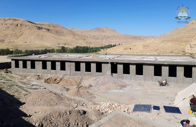 تکمیل 80 درصدی کار ساخت دوباب مکتب در ولایت بادغیس.