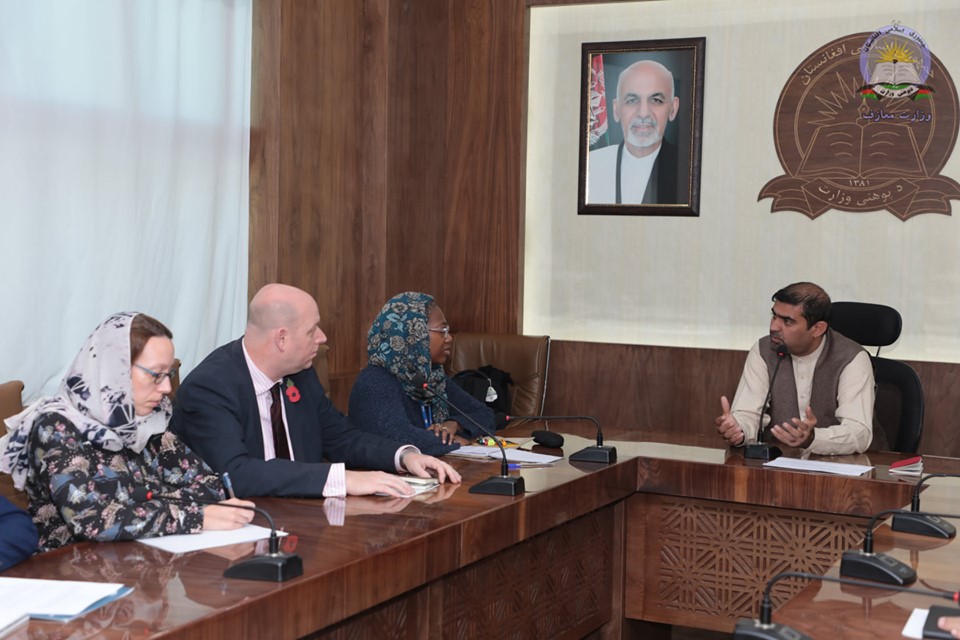 جلسه تخنیکی مصرف ۲۵ میلیون دالر از بودجه اضافی GPE در بخش‌های نصاب تعلیمی و تربیه معلم برگزار شد