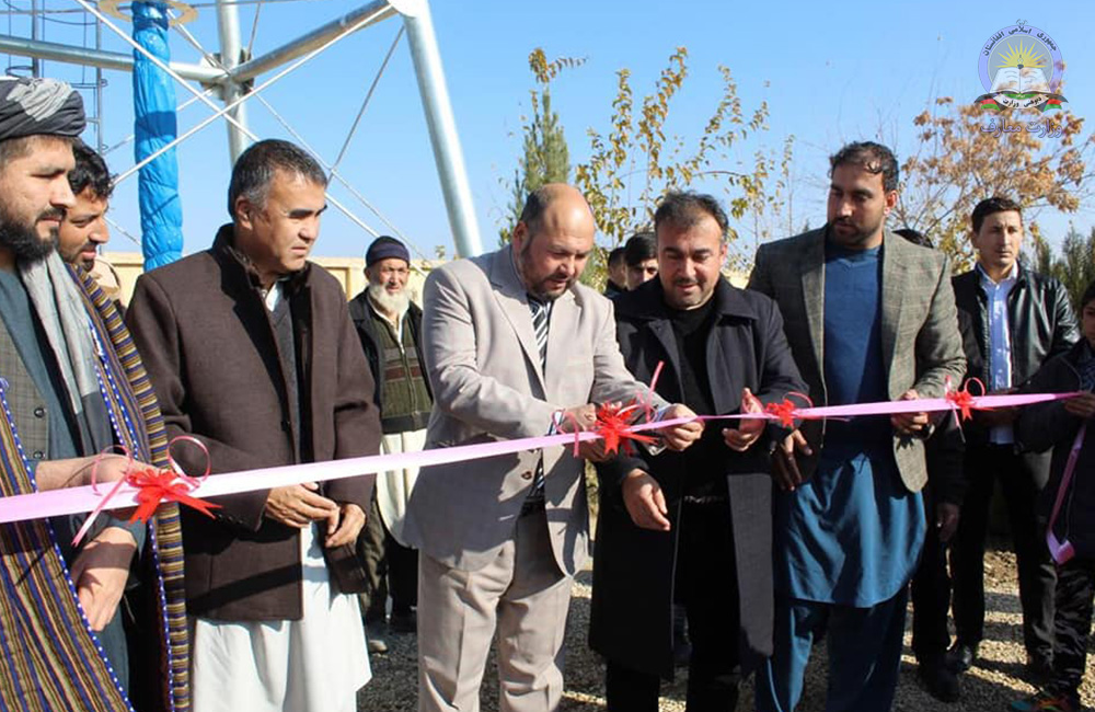 شبکه آب آشامیدنی لیسه حسن تابین ولایت جوزجان به بهره برداری سپرده شد