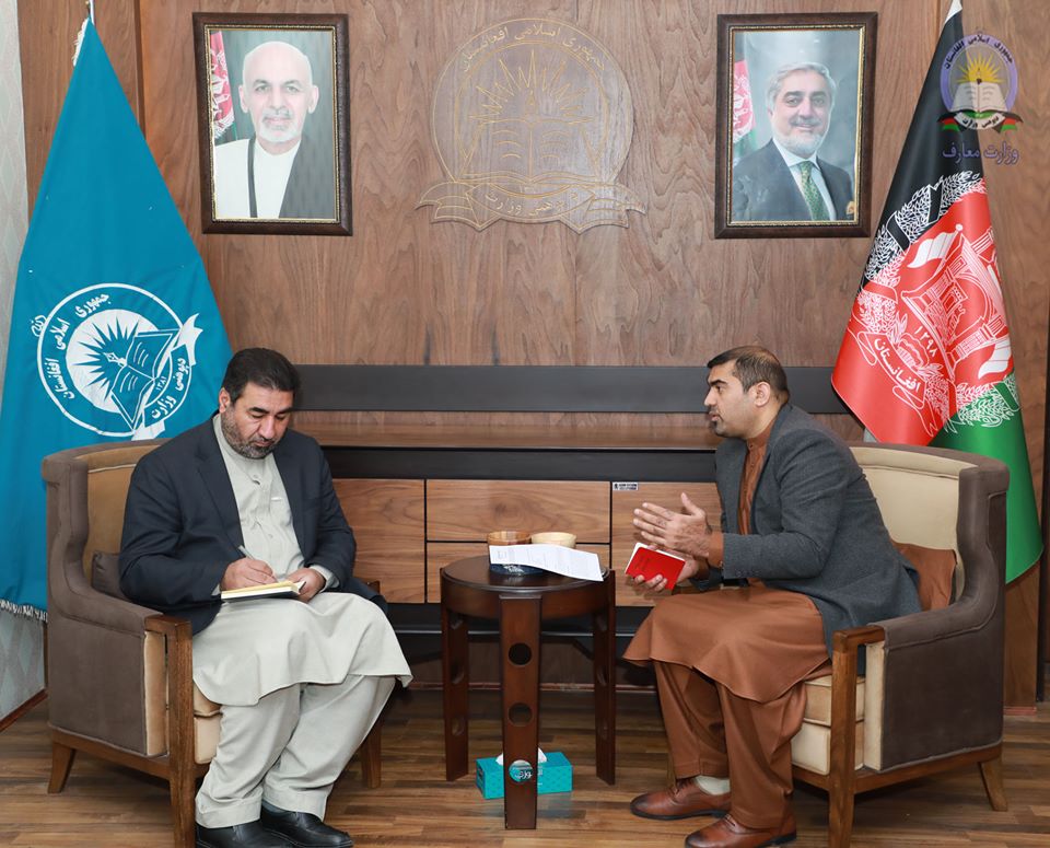 ملاقات تعارفی وزیر معارف و جنرال قونسل جدید افغانستان در پشاور