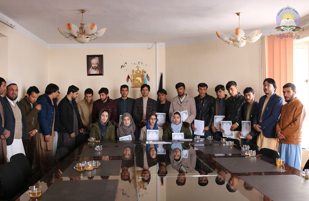 روند پروسه ی بایو متریک کارمندان معارف ولایت غزنی موفقانه به پایان رسید