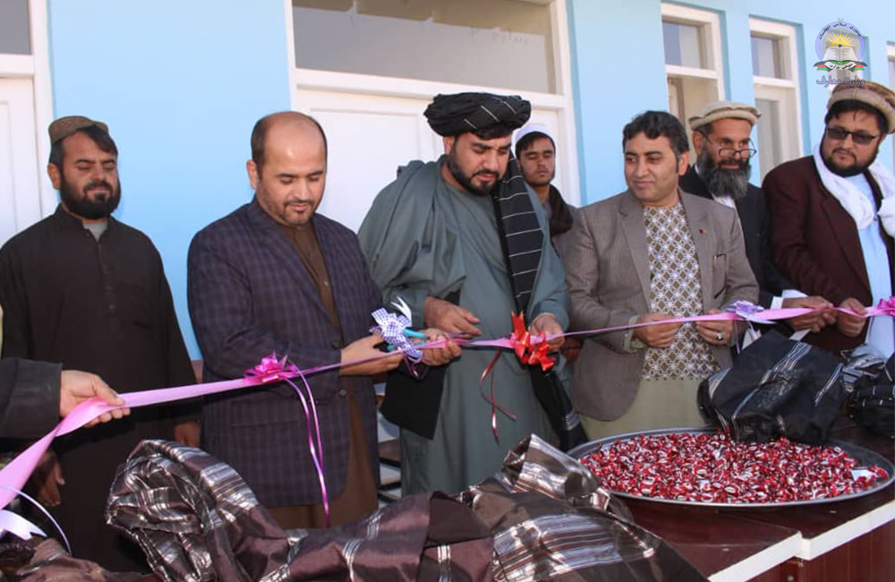 افتتاح تعمیر جدید لیسه پسرانه 1-2B ولایت هلمند