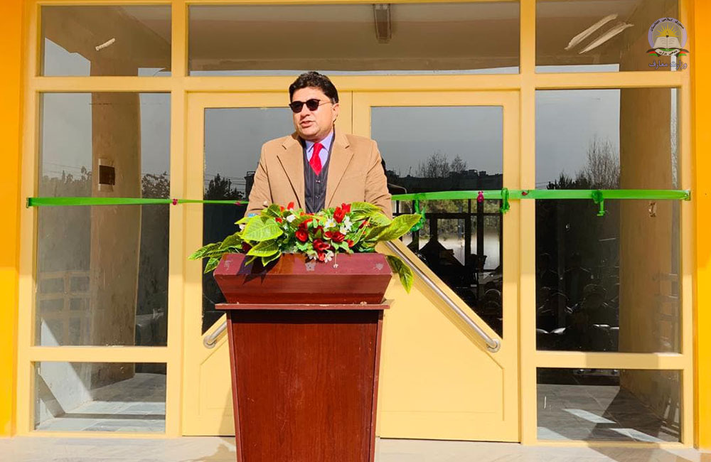 گشایش تعمیر جدید کتابخانه لیسه نسوان وحدت