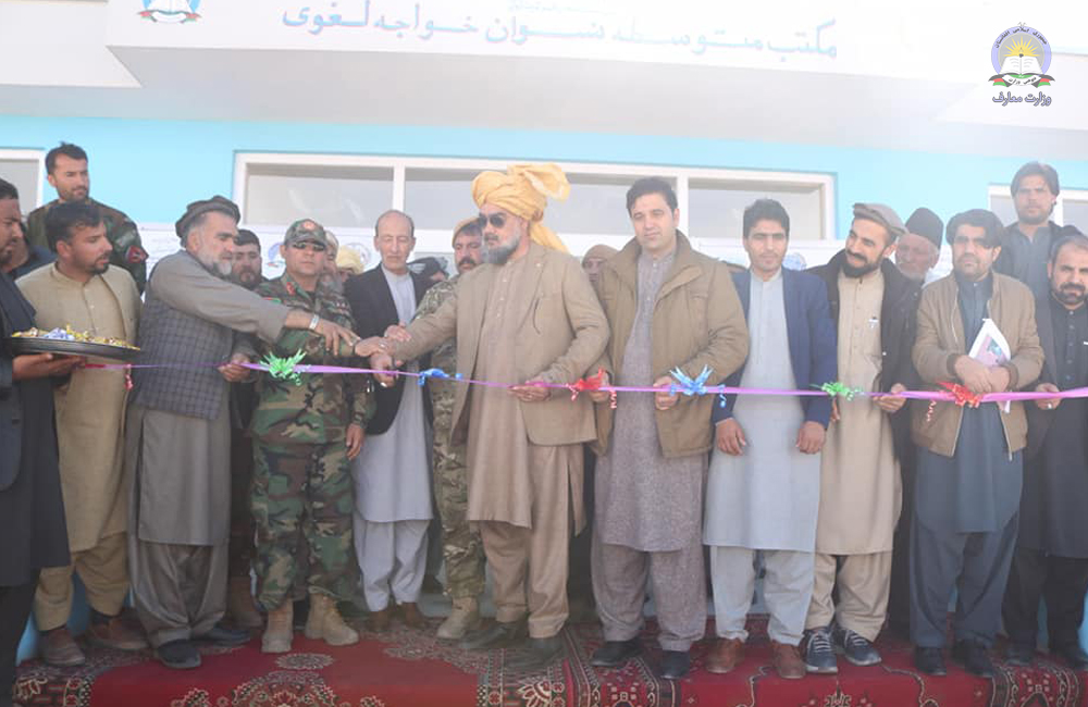 په لوګر کې د ۲ ښوونځیو ودانۍ او د ۶ ښوونځیو د اوبو څاه ګانې ګټې اخیستنې ته وسپارل شول