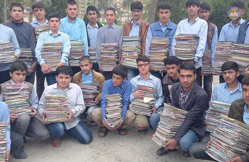 پیشرفت موفقانه کمپاین جمع آوری کتاب در مکاتب شهر کابل