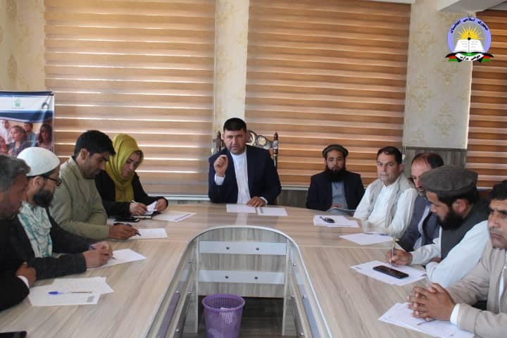 جلسه رهبری ریاست معارف ولایت بدخشان در پیوند به شناسایی بست های خالی معلمان
