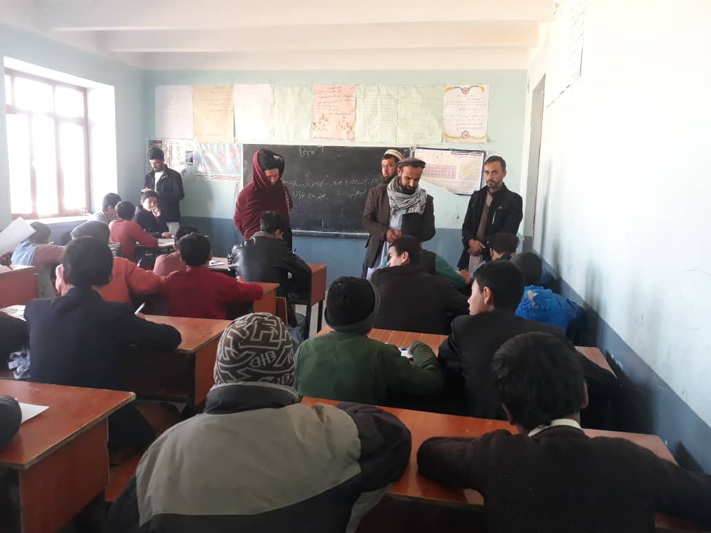 نظارت از جریان  امتحانات سالانه مکاتب در ولایت سمنگان