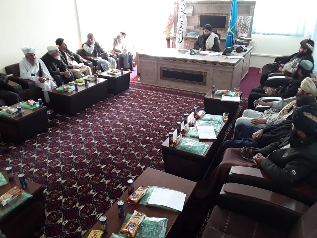 د لوګر  د پوهنې رياست چارواکو د آى، آر، سي موسسې له مسٶلينو سره وکتل