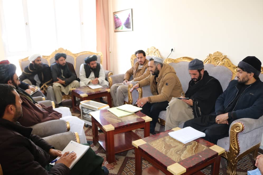 نشست کاری رهبری ریاست معارف ولایت غزنی با موسسات کمک کننده