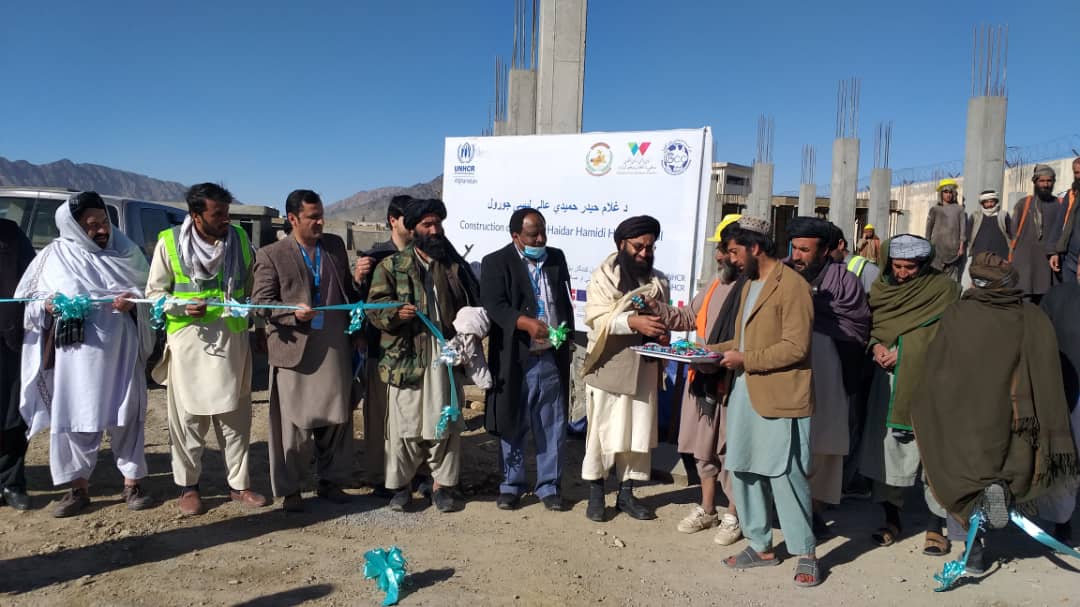 برای مکتب غلام حیدر حمیدی در ولایت کندهار تعمیر جدید اعمار می گردد