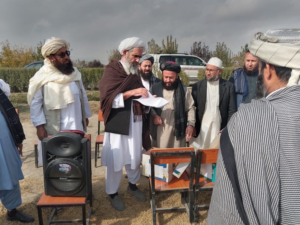 د پوهنې وزارت داسلامي تعلیماتو معین د امام بوحنیفه (رحمه الله) په عالي دارالعلوم کې د سیرت النبي(صلی الله علیه وسلم) له سیالۍ څخه لیدنه وکړه