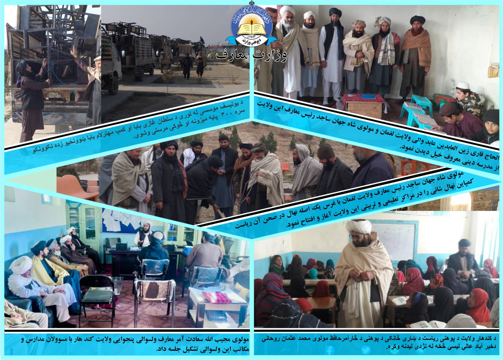 د کندهار او لغمان له پوهنې ریاستونو څخه لنډ خبرونه