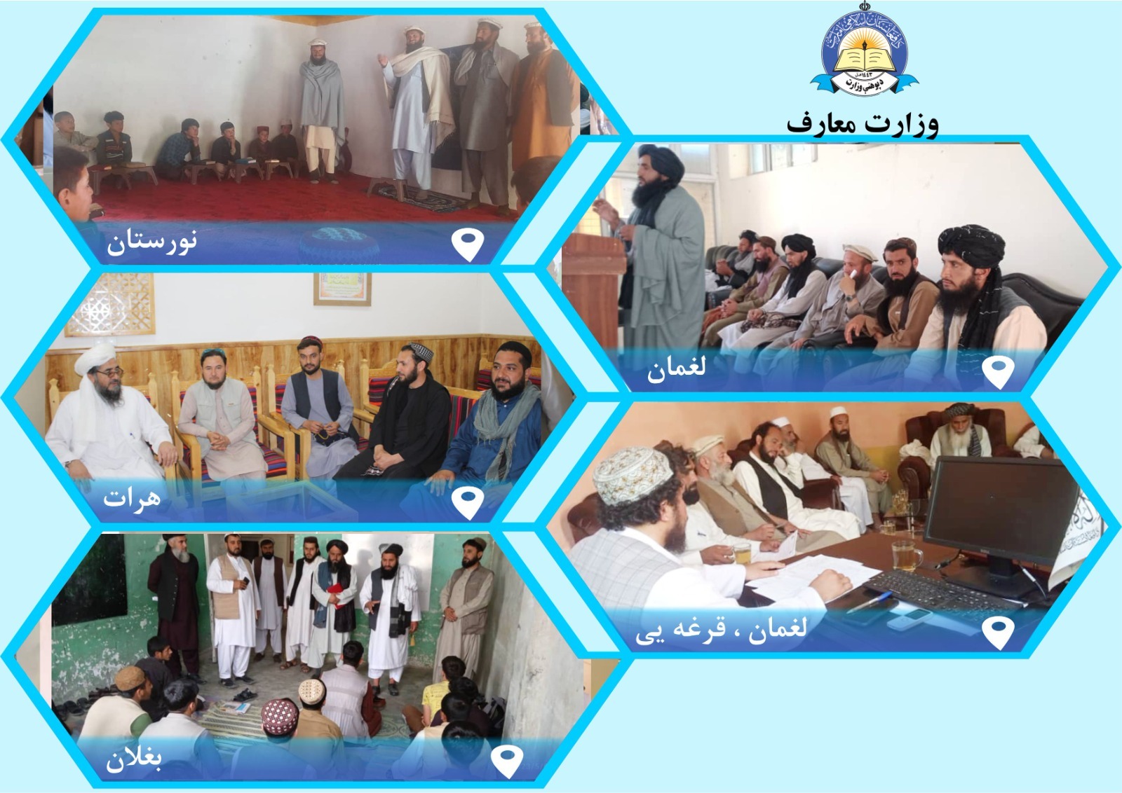 خبرهای کوتاه مربوط ریاست های معارف ولایت